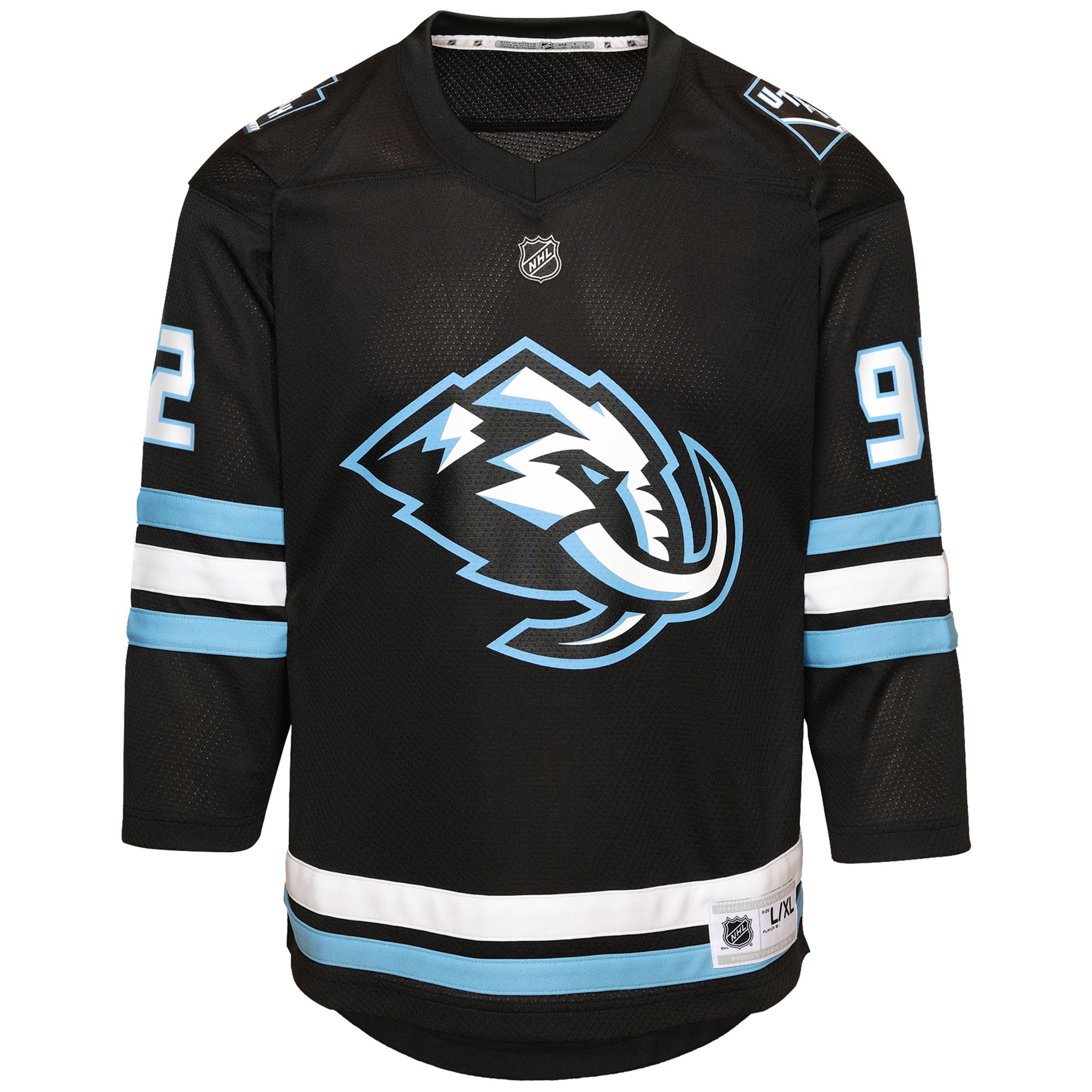 Maillot de joueur réplique à domicile noir des Utah Mammoth Logan Cooley pour jeunes